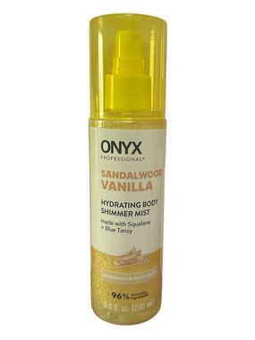 Onyx Professional Sandalwood Vanilla Hydrating Body Shimmer Mist, 6.5 fl oz